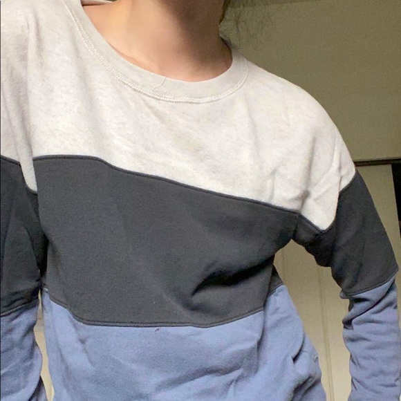 abercrombie colorblock sweatshirt